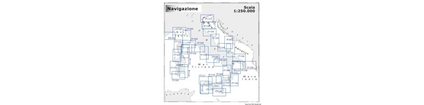 Cartografia costiera 1:250000 NAVIMAP media navigazione
