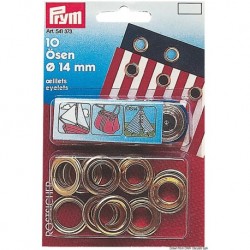 Occhioli 15 occhioli ottone 11 mm