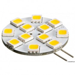 Lampadina 12 LED G4 diam 30 mm attacco laterale