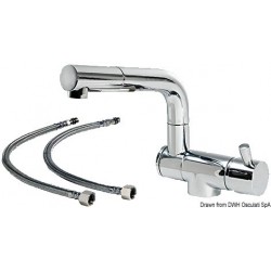 Miscelatore doppio snodo abbattibile