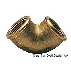 Gomito 90 gradi ottone femina/femmina 3/8"