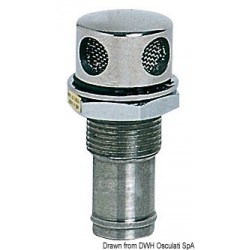 Sfiato inox 16 mm dritto