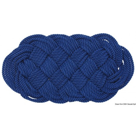 Zerbino nylon 47 x 23 cm blu