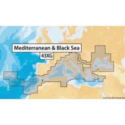 Cartografia Navionics XL9-43XG NAVIONICS+ Mediterraneo, Mar Nero, Canarie e Azzorre