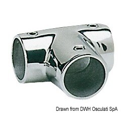 Giunto inox T 90 gradi 25 mm