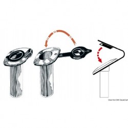 Chiusura PVC portacanna nero