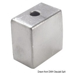 Anodo piede 50/200 HP alluminio diam. foro 8