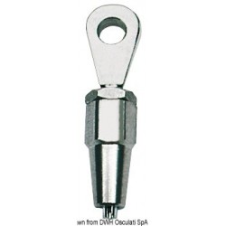Terminale inox occhio 8 mm