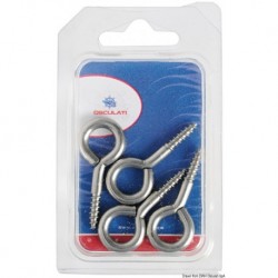 Occhioli inox vite 38 x 4 mm (blister 5 pz)